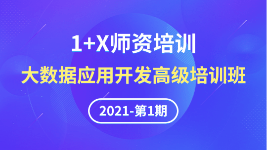 大数据应用开发（Python）1+X职业技能等级证书（高级）第1期线上师资培训班