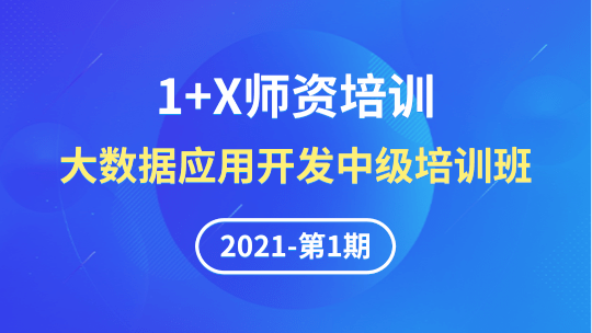 大数据应用开发（Python）1+X职业技能等级证书（中级）第1期线上师资培训班 