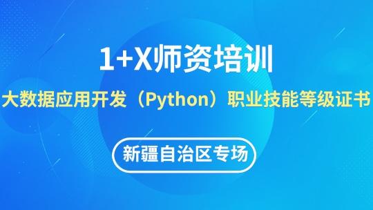 大数据应用开发（Python）1+X线上师资培训班【新疆自治区专场】