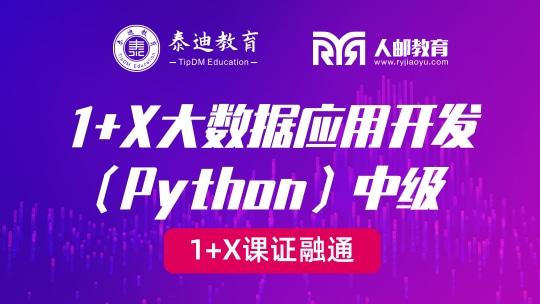 1+X课证融通：大数据应用开发（Python）中级