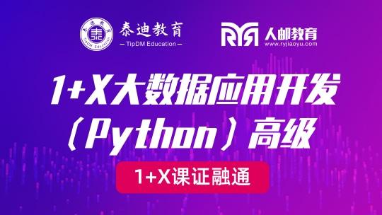 1+X课证融通：大数据应用开发（Python）高级