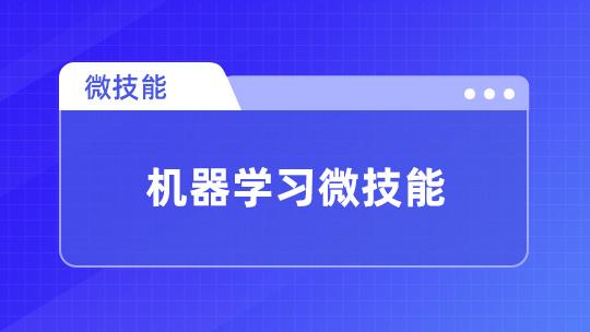 机器学习微技能