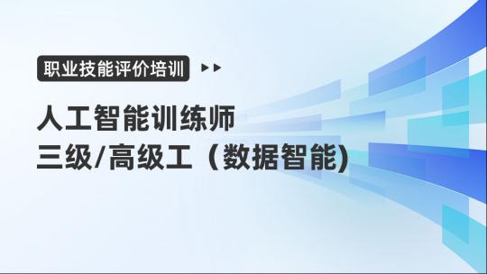 人工智能训练师三级（数据智能方向）