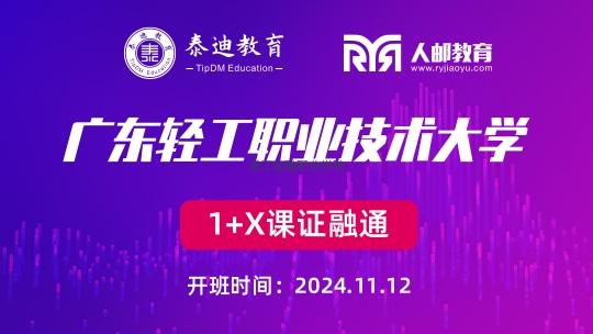 1+X课证融通：广东轻工职业技术大学【2024.11.12】