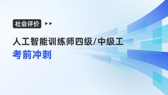 社会评价-人工智能训练师四级考前冲刺【202412】